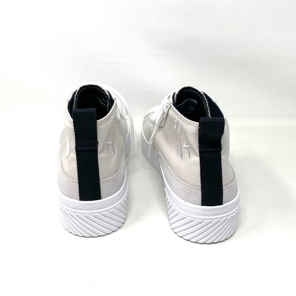 💖MEGA SALE💖Converse Untitl3d CS Mid Pale Putty White Canvas Mens 171927C - Picture 7 of 10